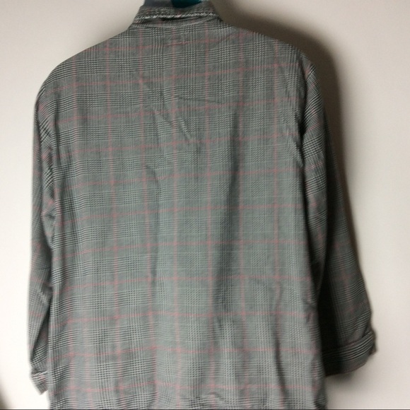 Cabernet‎ Pajama 2PC Set Women's Medium B/W & Red Herringbone Plaid - Picture 9 of 15